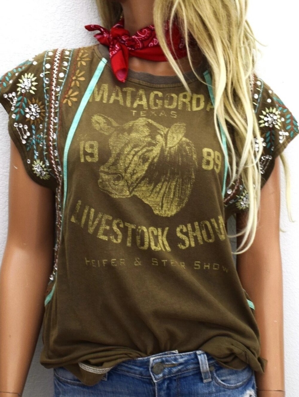 Double D Matagorda Livestock Show T-Shirt 1X Western Livestock